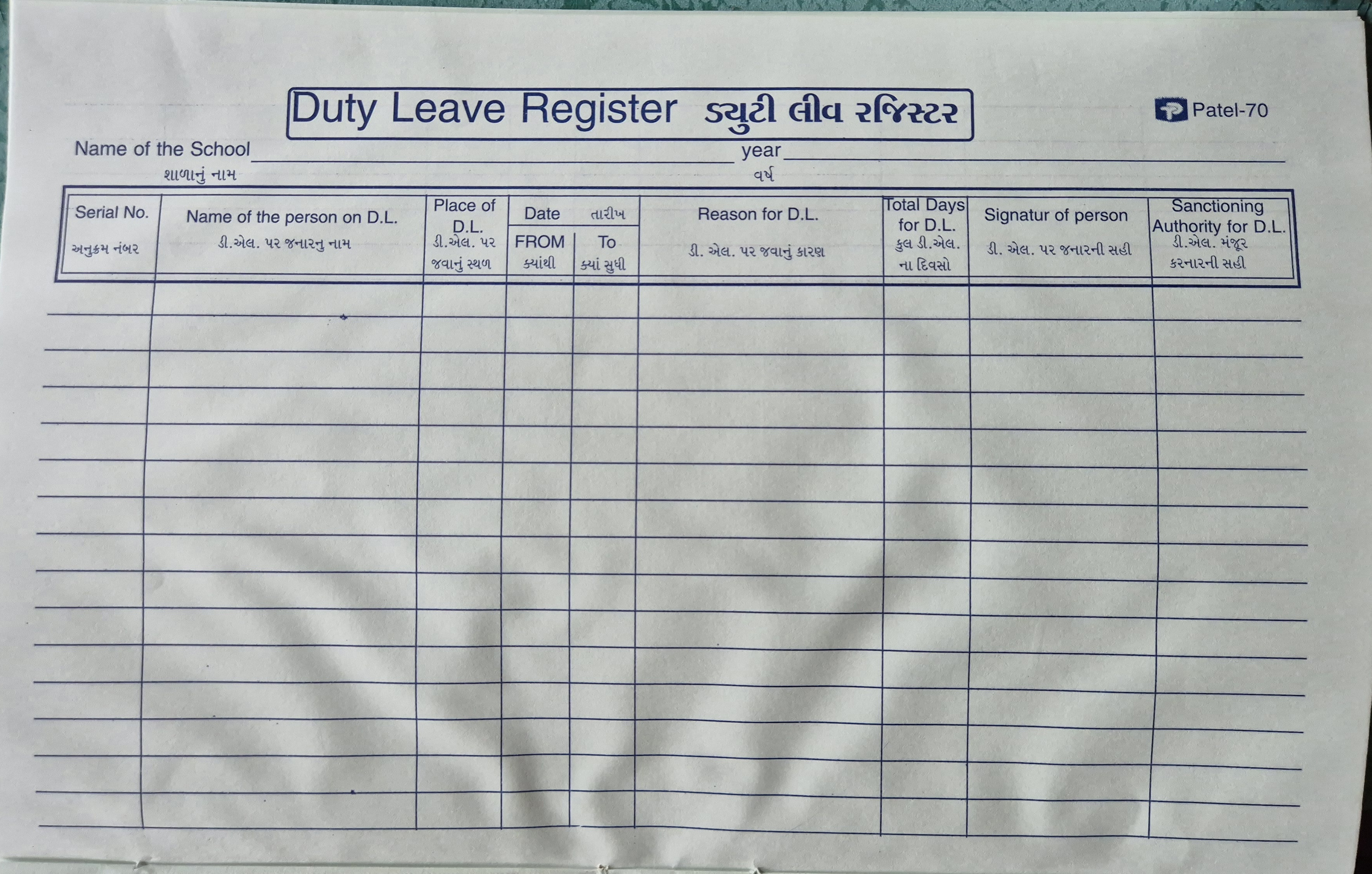 D. L. Register 1 Gha